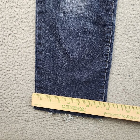 LEI Jeans Womens 30x27 (Jr's 11) Ashley Slim Boot Low Rise Faded *Hemmed* - Picture 5 of 10